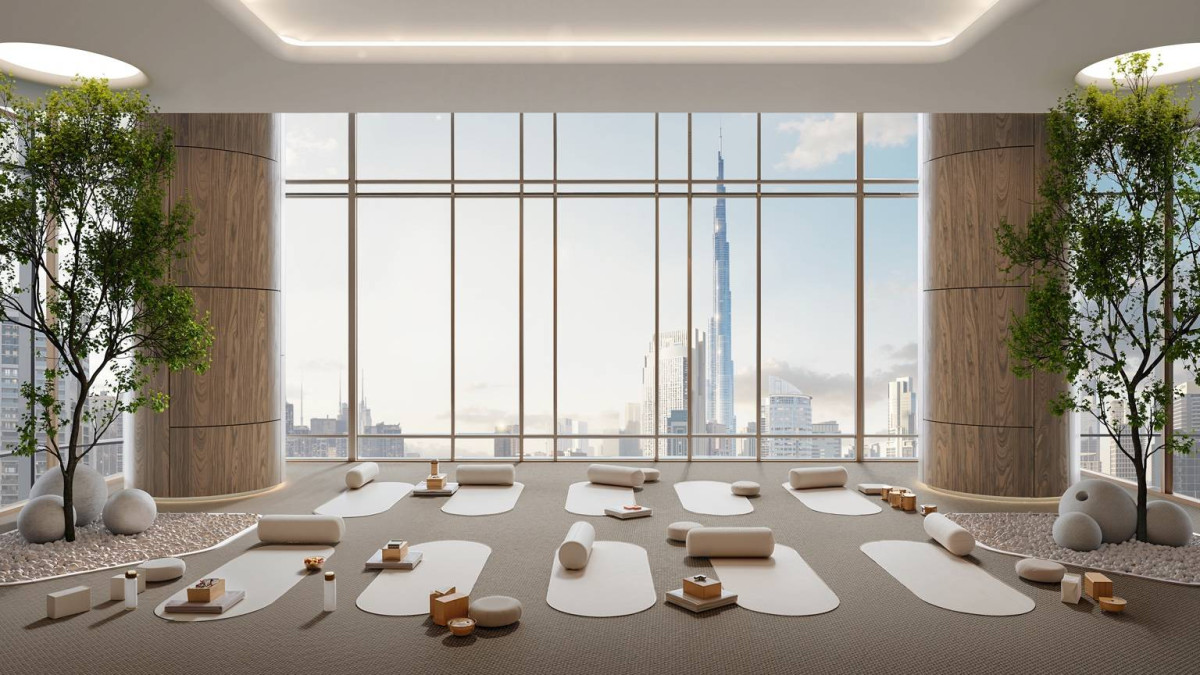 Espace bien-être avec spa et jardin zen – DWTN Residences Dubai