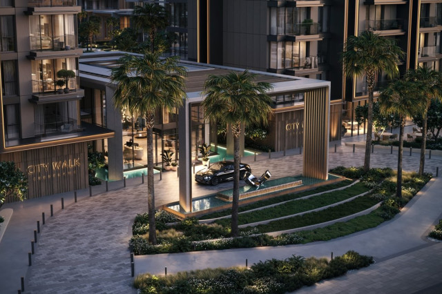 Résidence haut de gamme Crestlane 1 à City Walk avec architecture moderne