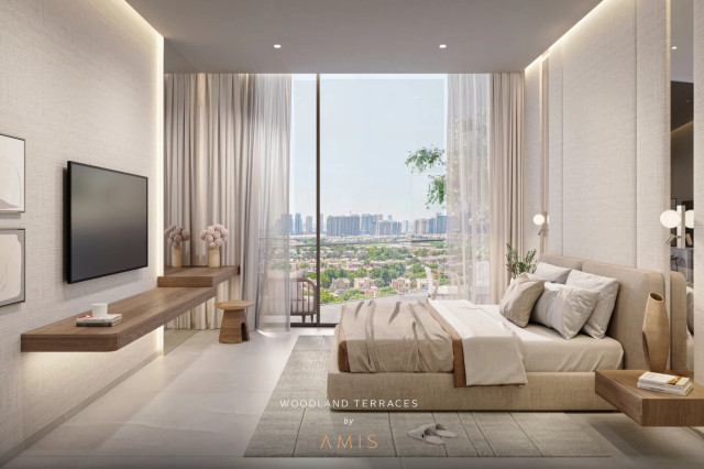 Chambre avec espace salon à Woodland Terraces à Dubaï