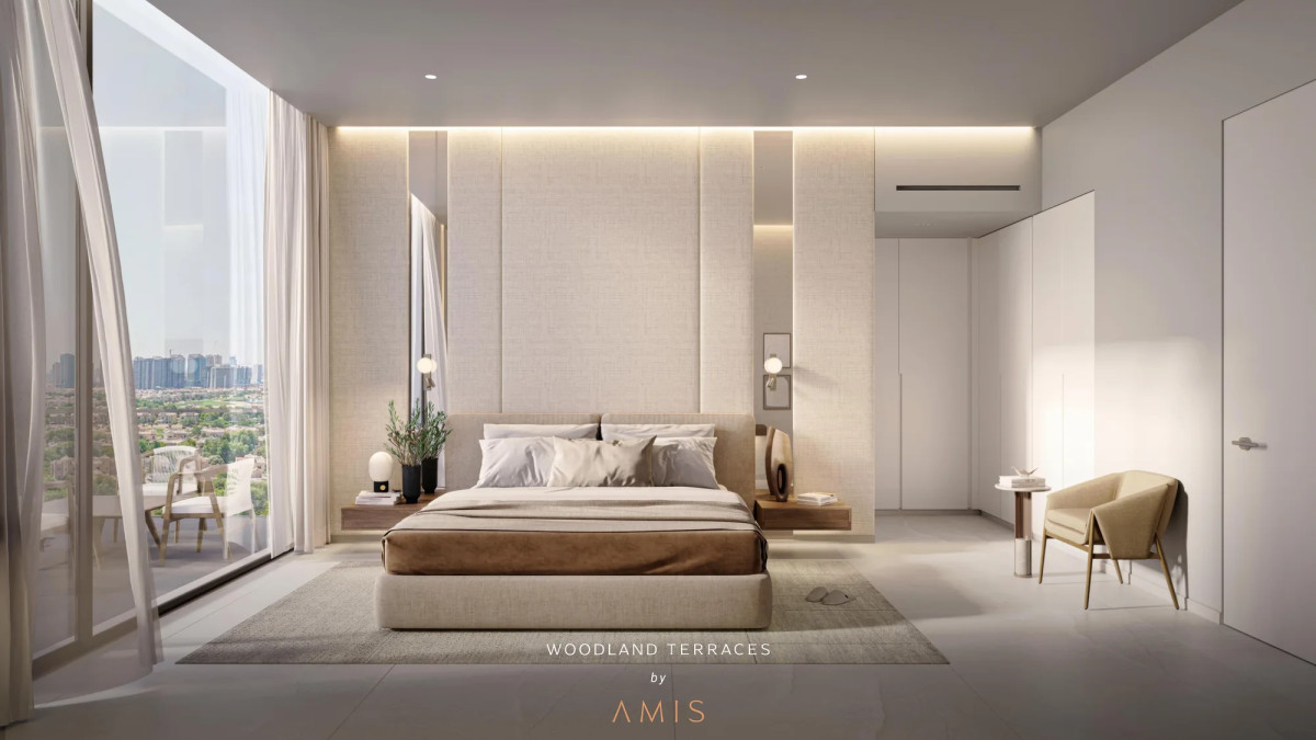 Chambre principale lumineuse à Woodland Terraces by AMIS