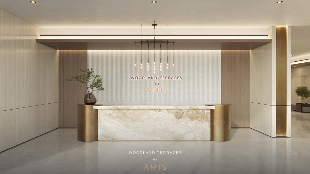Comptoir de réception de Woodland Terraces by AMIS