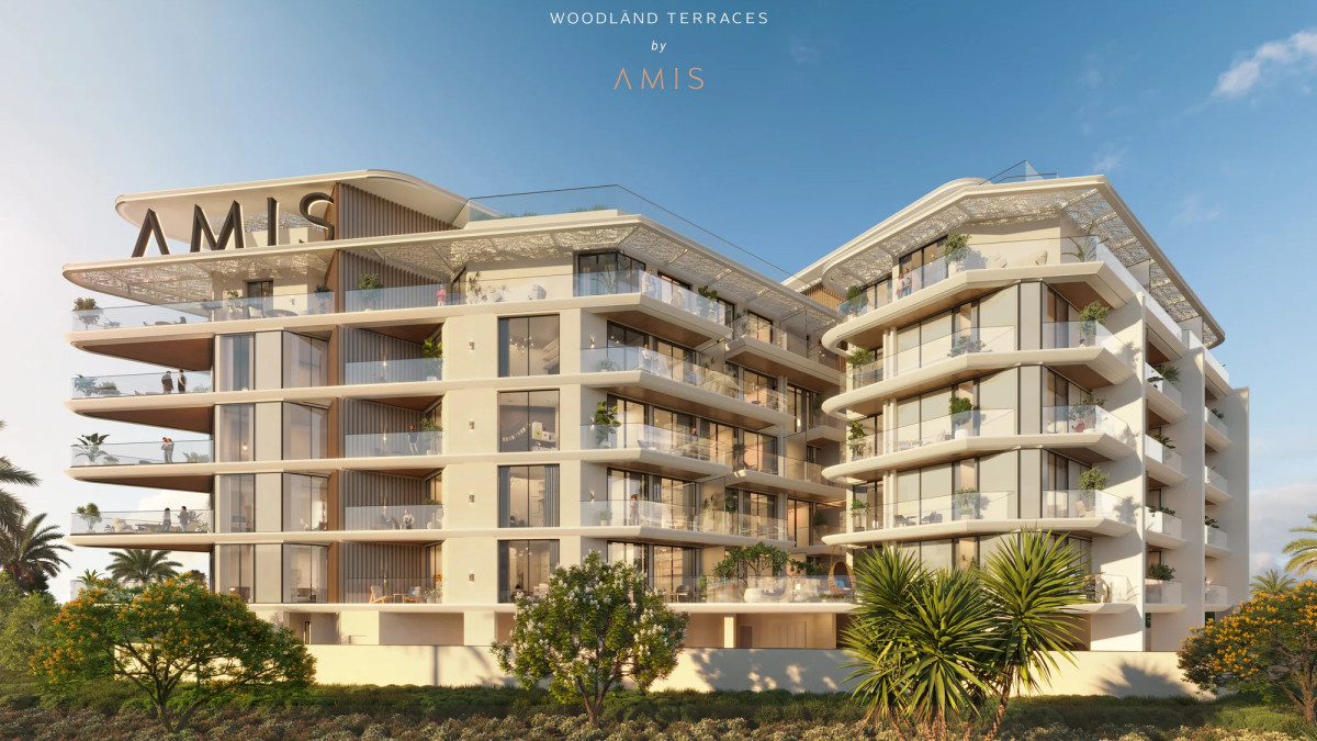 Façade paysagée de Woodland Terraces by AMIS à District 11