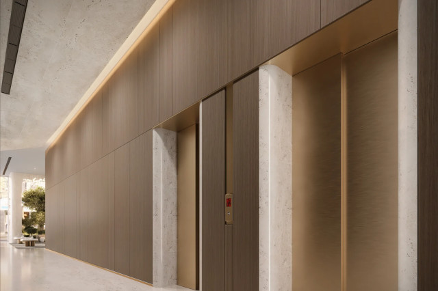 Hall des ascenseurs de Woodland Crest by AMIS
