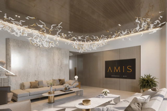 Lounge des résidents de Woodland Crest by AMIS à Dubaï