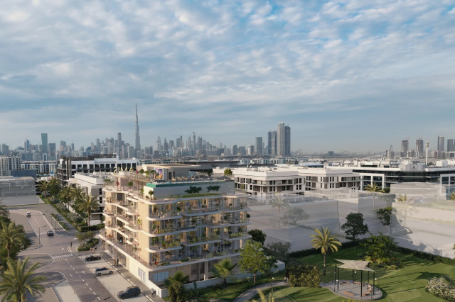 Vue aérienne de Woodland Crest by AMIS à Meydan, Dubaï