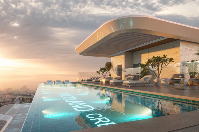 Piscine sur le rooftop de Woodland Crest by AMIS