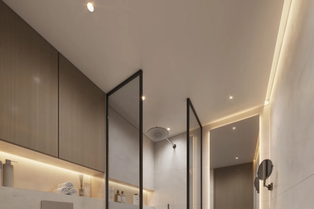 Salle de bain contemporaine d’un appartement Woodland Crest à Dubaï